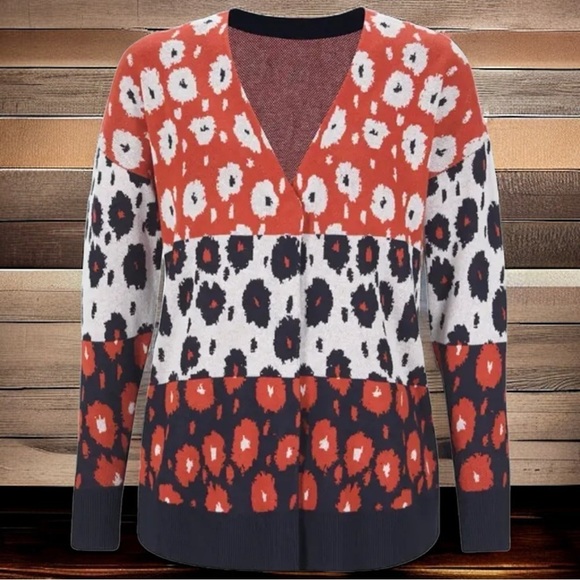 CAbi Multicolor Patterned Cardigan - Picture 1 of 9